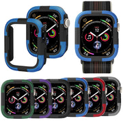 For Apple Watch Series SE 2&6&SE&5&4 40mm Armor Frame Watch Case(Blue)