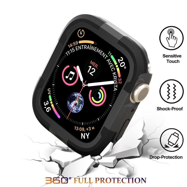 For Apple Watch Series 8 & 7 41mm Armor Frame Watch Case(Black)