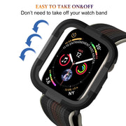For Apple Watch Series 8 & 7 41mm Armor Frame Watch Case(Black)