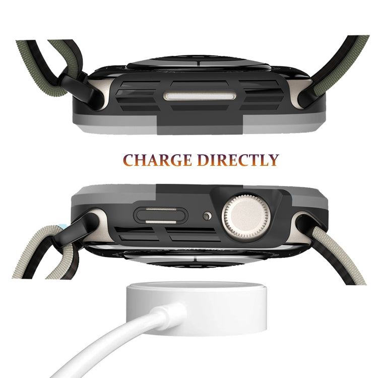 For Apple Watch Series 8 & 7 41mm Armor Frame Watch Case(Grey) - Smart Wear by PMC TechLife | Online Shopping South Africa | PMC TechLife