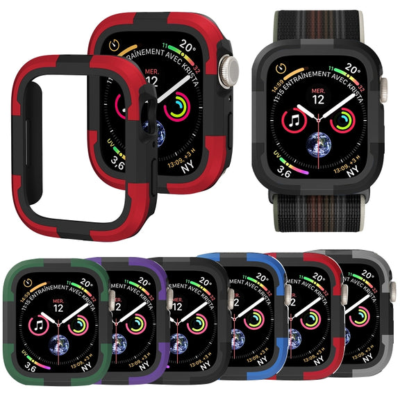 For Apple Watch Series 8 & 7 41mm Armor Frame Watch Case(Grey)