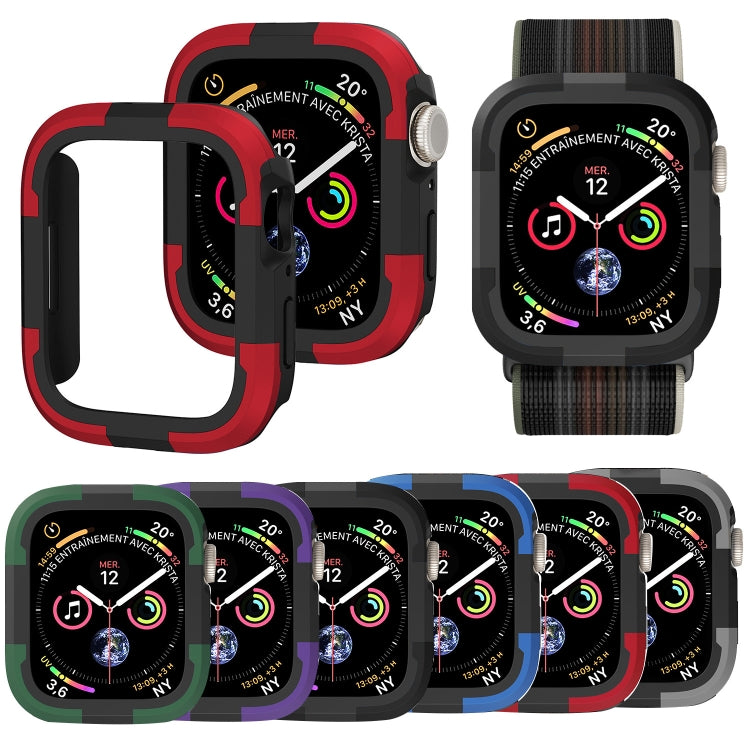 For Apple Watch Series 8 & 7 41mm Armor Frame Watch Case(Blue)