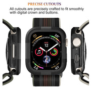 For Apple Watch Series SE 2&6&SE&5&4 44mm Armor Frame Watch Case(Black)