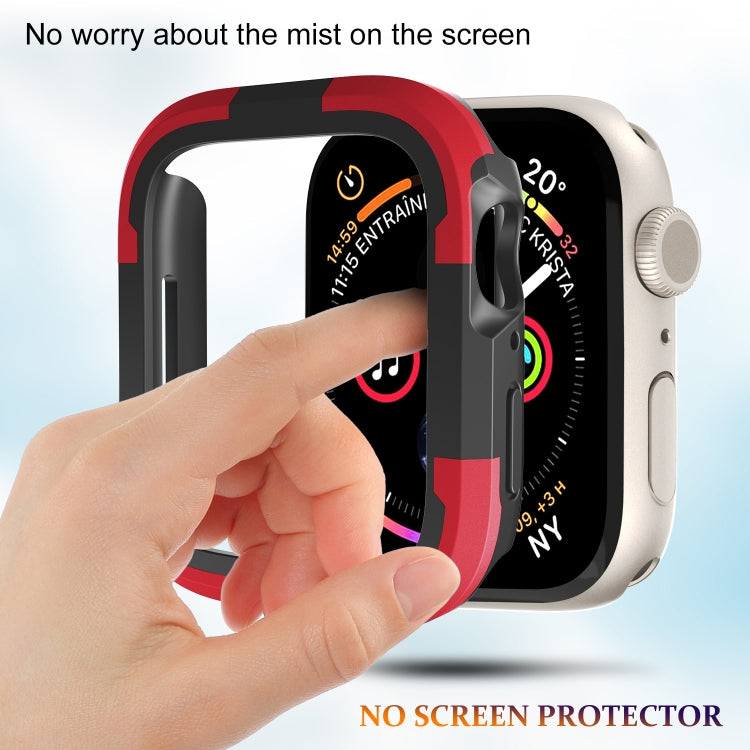 For Apple Watch Series SE 2&6&SE&5&4 44mm Armor Frame Watch Case(Red) - Smart Wear by PMC TechLife | Online Shopping South Africa | PMC TechLife