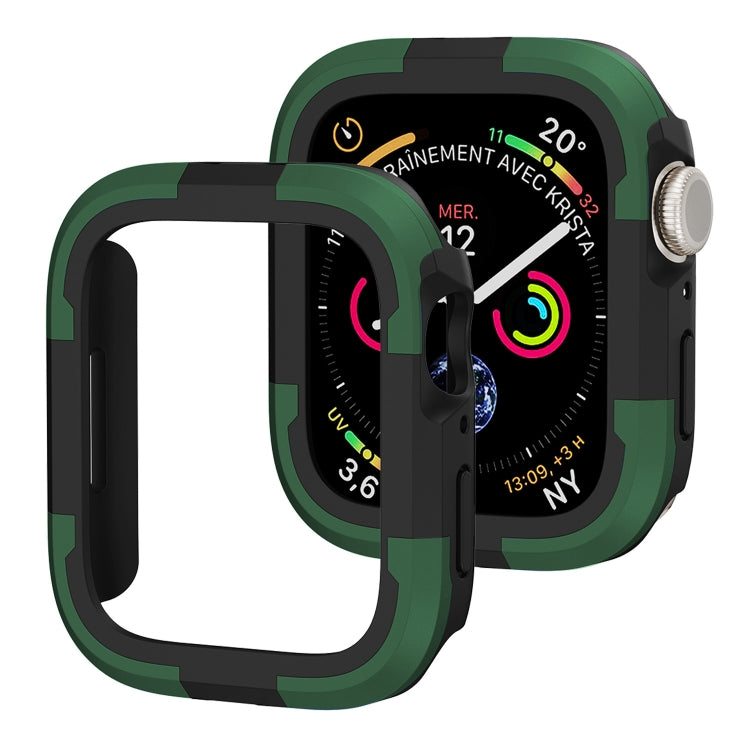 For Apple Watch Series SE 2&6&SE&5&4 44mm Armor Frame Watch Case(Green) - Smart Wear by PMC TechLife | Online Shopping South Africa | PMC TechLife