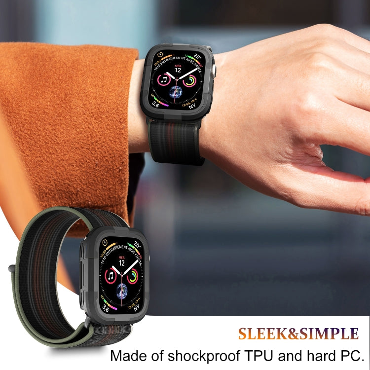 For Apple Watch Series 8 & 7 45mm Armor Frame Watch Case(Black)