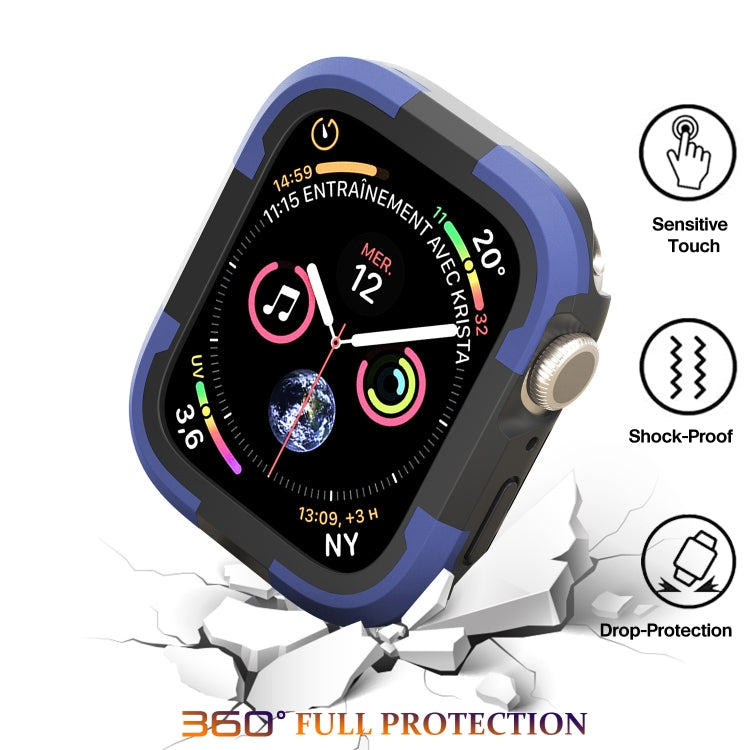 For Apple Watch Series 8 & 7 45mm Armor Frame Watch Case(Purple)