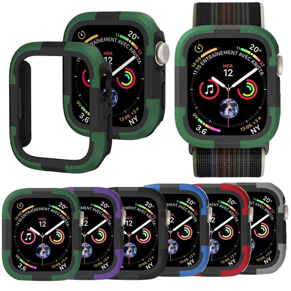 For Apple Watch Series 8 & 7 45mm Armor Frame Watch Case(Grey)