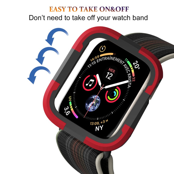 For Apple Watch Ultra 49mm Armor Frame Watch Case(Red)