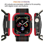 For Apple Watch Ultra 49mm Armor Frame Watch Case(Red)