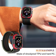 For Apple Watch Ultra 49mm Armor Frame Watch Case(Red)