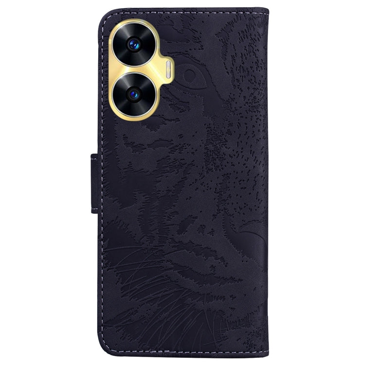 For Realme C55 Tiger Embossing Pattern Flip Leather Phone Case(Black) - free shipping - PMC TechLife - Order now!