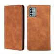 For Nokia G22 Skin Feel Magnetic Horizontal Flip Leather Phone Case(Light Brown) - free shipping - PMC TechLife - Order now!