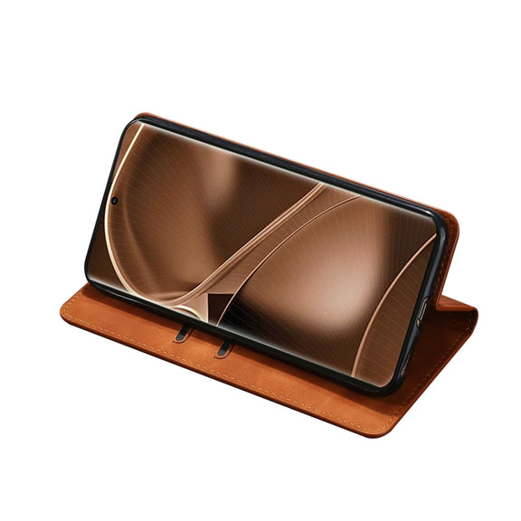 For Nokia G22 Skin Feel Magnetic Horizontal Flip Leather Phone Case(Light Brown)