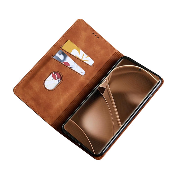 For Nokia G22 Skin Feel Magnetic Horizontal Flip Leather Phone Case(Light Brown)