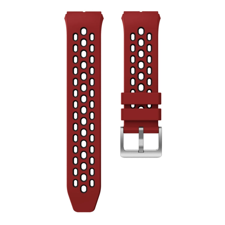 For Huawei Watch GT 2e Two Color Round Hole Silicone Watch Band(Red Balck) - Smart Wear by PMC TechLife | Online Shopping South Africa | PMC TechLife