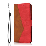 For Sony Xperia 10 V 2023 Dual-color Stitching Leather Phone Case(Brown Red)