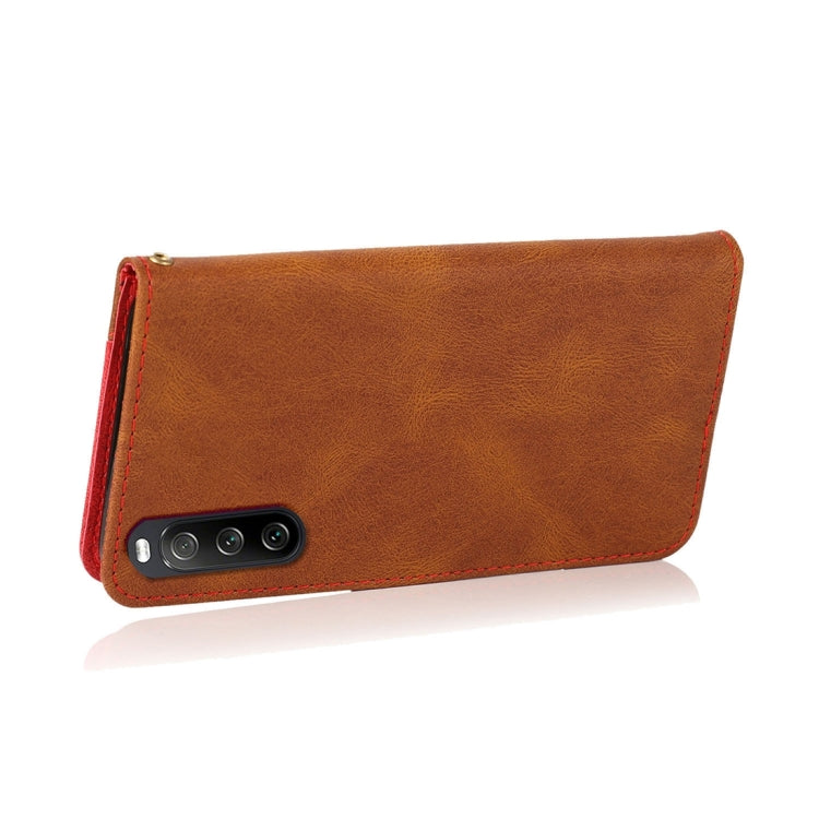 For Sony Xperia 10 V 2023 Dual-color Stitching Leather Phone Case(Brown Red) - free shipping - PMC TechLife - Order now!