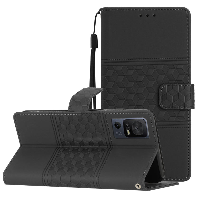 For TCL 40 SE Diamond Embossed Skin Feel Leather Phone Case with Lanyard(Black) - free shipping - PMC TechLife - Order now!