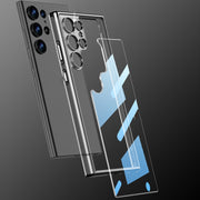 For Samsung Galaxy S23 Ultra 5G GKK Space Frame Transparent PC+TPU Phone Case(Transparent)
