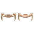 For Xiaomi Mi Band 8 1 Pair Stainless steel Metal Watch Band Connector(Rose Gold) -  by PMC TechLife | Online Shopping South Africa | PMC TechLife