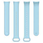 For Xiaomi Mi Band 8 Solid Color Silicone Plug Replacement Watch Band(Blue)