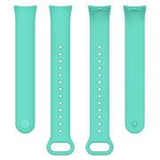 For Xiaomi Mi Band 8 Solid Color Silicone Plug Replacement Watch Band(Teal)