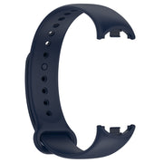 For Xiaomi Mi Band 8 Solid Color Silicone Plug Replacement Watch Band(Midnight Blue)
