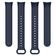 For Xiaomi Mi Band 8 Solid Color Silicone Plug Replacement Watch Band(Midnight Blue)