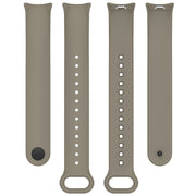 For Xiaomi Mi Band 8 Solid Color Stainless Steel Plug Replacement Watch Band (Space Grey)