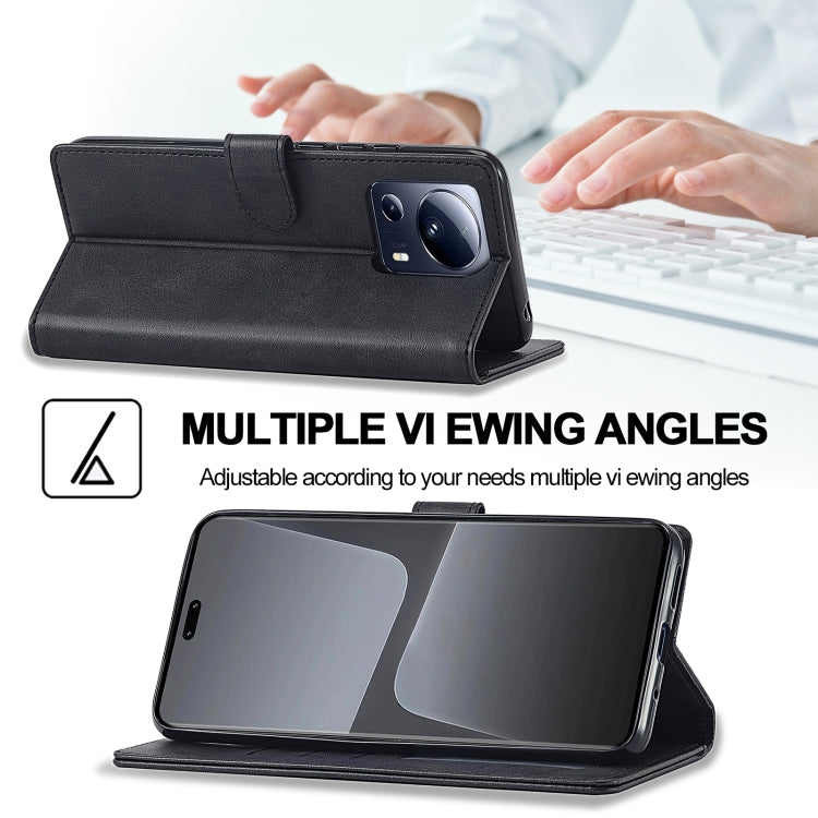 For Xiaomi 13 Lite LC.IMEEKE Calf Texture Horizontal Flip Leather Case(Black) - free shipping - PMC TechLife - Order now!
