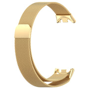 For Xiaomi Mi Band 8 Milanese Metal Watch Band(Gold)