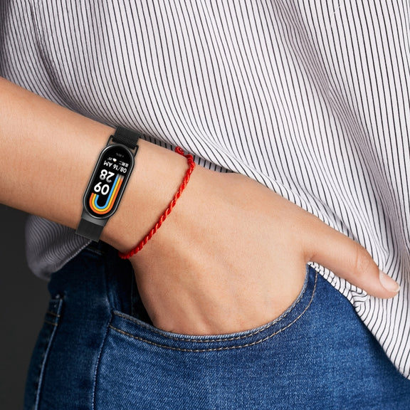 For Xiaomi Mi Band 8 Milanese Metal Watch Band(Colorful)