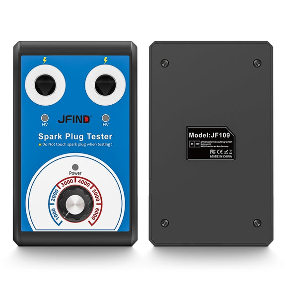 JFIND JF109 Car Double Hole Spark Plug Tester(EU Plug)