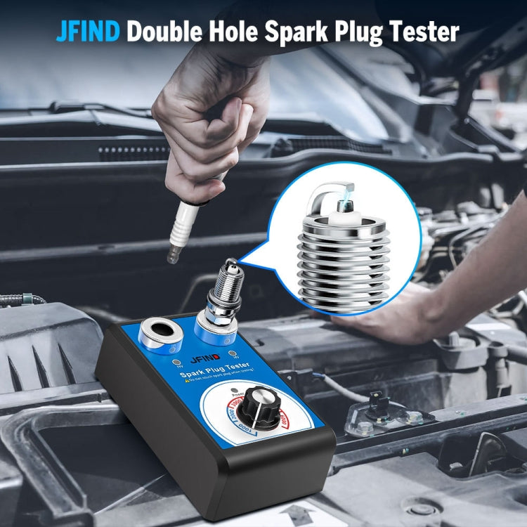 JFIND JF109 Car Double Hole Spark Plug Tester(EU Plug) - free shipping - PMC Jewellery - Order now!