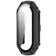 For Xiaomi Mi Band 8 PC + Tempered Glass Integrated Protective Watch Case(Black)