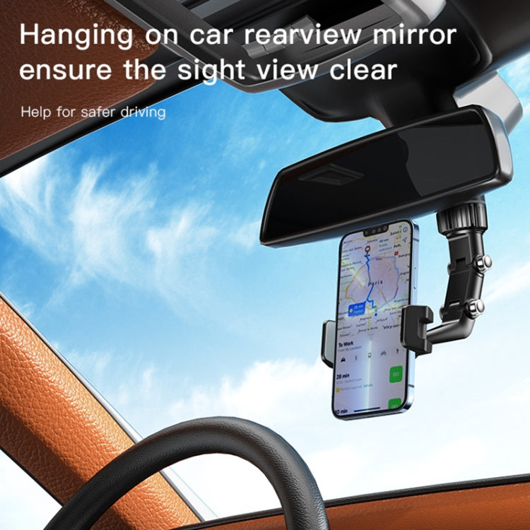 Yesido C192 Car Rearview Mirror Using Phone Holder(Black) - Universal Car Holders by Yesido | Online Shopping South Africa | PMC TechLife | Buy Now Pay Later Mobicred