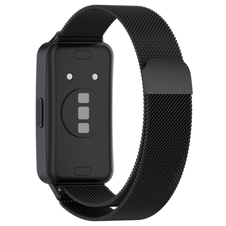 For Huawei Band 10 / 9 / 8 Milanese Metal Watch Band(Black) - Watch Bands by PMC Jewellery | Online Shopping South Africa | PMC Jewellery | Buy Now Pay Later Mobicred