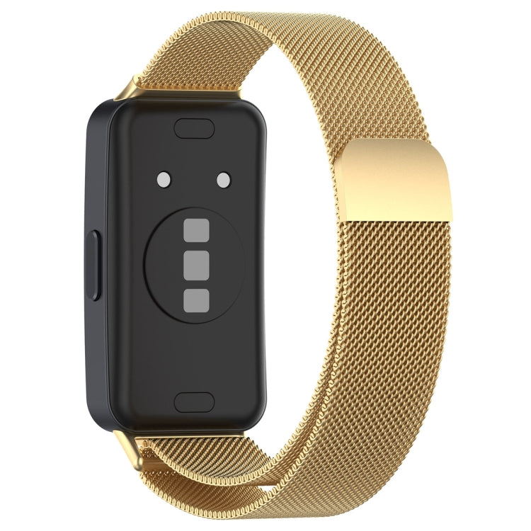 For Huawei Band 10 / 9 / 8 Milanese Metal Watch Band(Gold) - Watch Bands by PMC TechLife | Online Shopping South Africa | PMC TechLife | Buy Now Pay Later Mobicred