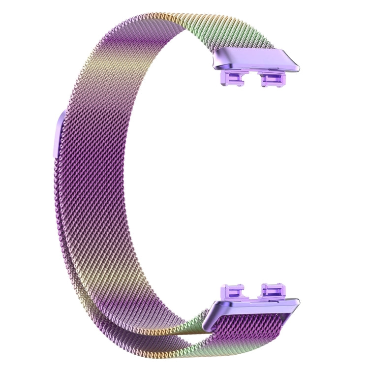 For Huawei Band 8 Milanese Metal Watch Band(Colorful) - Smart Wear by PMC TechLife | Online Shopping South Africa | PMC TechLife