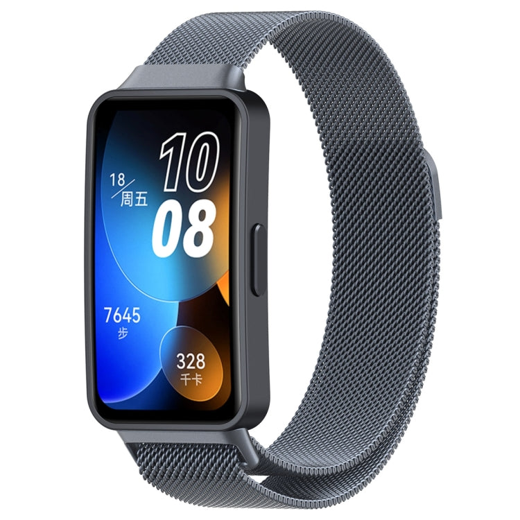 For Huawei Band 10 / 9 / 8 Milanese Metal Watch Band(Space Grey) - Watch Bands by PMC TechLife | Online Shopping South Africa | PMC TechLife | Buy Now Pay Later Mobicred