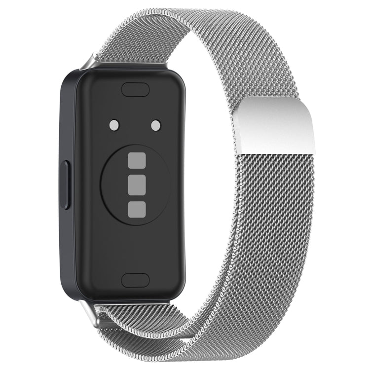 For Huawei Band 10 / 9 / 8 Milanese Metal Watch Band(Silver) - Watch Bands by PMC Jewellery | Online Shopping South Africa | PMC Jewellery | Buy Now Pay Later Mobicred