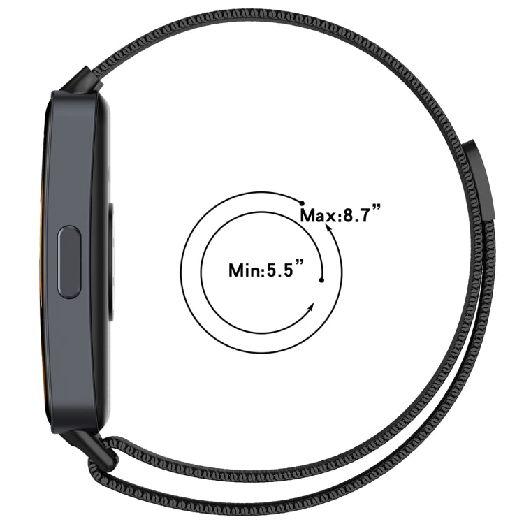 For Huawei Band 10 / 9 / 8 Milanese Metal Watch Band(Space Grey) - Watch Bands by PMC TechLife | Online Shopping South Africa | PMC TechLife | Buy Now Pay Later Mobicred
