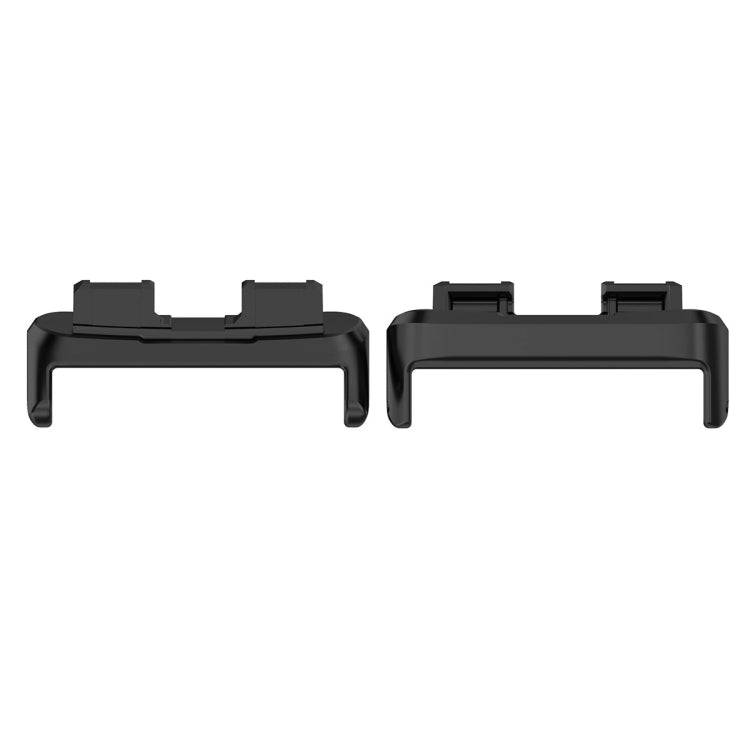 For Huawei Band 8 1 Pair Stainless steel Metal Watch Band Connector(Black) -  by PMC TechLife | Online Shopping South Africa | PMC TechLife