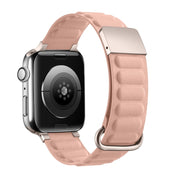 Magnetic Reverse Buckle Watch Band For Apple Watch Series 8&7 41mm(Pink)