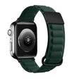 Magnetic Reverse Buckle Watch Band For Apple Watch Series 8&7 41mm(Cedar Green) - Smart Wear by PMC TechLife | Online Shopping South Africa | PMC TechLife