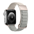 Magnetic Reverse Buckle Watch Band For Apple Watch Series 8&7 41mm(Starlight Grey) - Smart Wear by PMC TechLife | Online Shopping South Africa | PMC TechLife