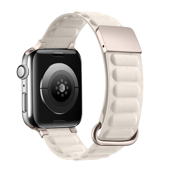 Magnetic Reverse Buckle Watch Band For Apple Watch Series 8&7 45mm(Starlight)