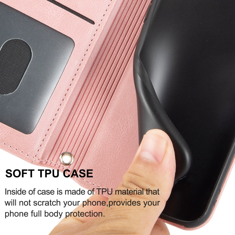 For Samsung Galaxy A14 5G Embossed Stripes Skin Feel Leather Phone Case(Pink) - free shipping - PMC TechLife - Order now!