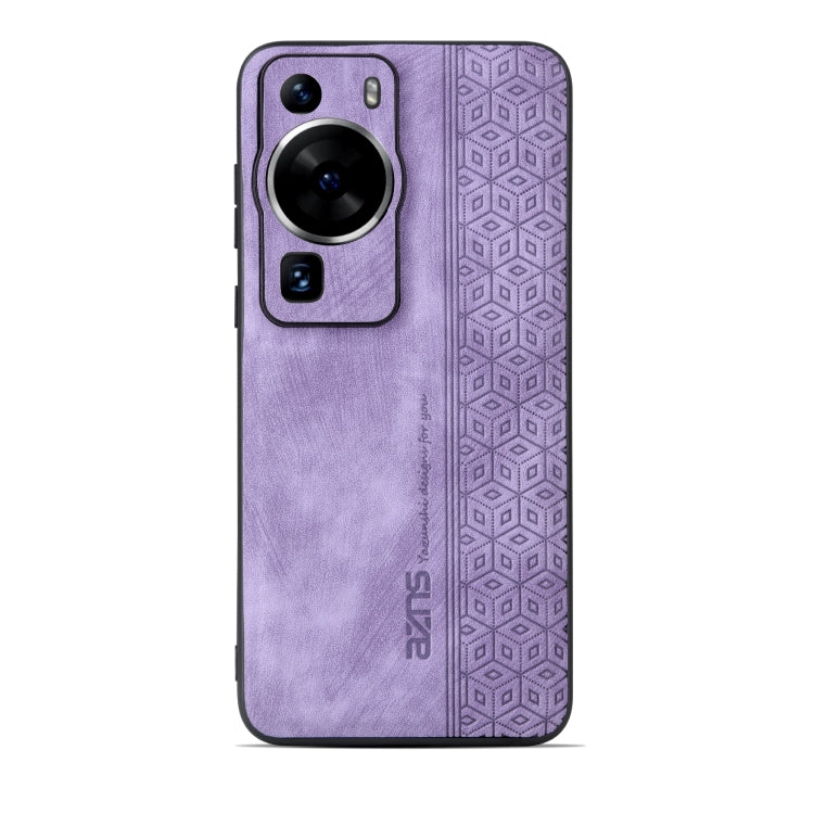 For Huawei P60 / P60 Pro AZNS 3D Embossed Skin Feel Phone Case(Purple) - free shipping - PMC TechLife - Order now!